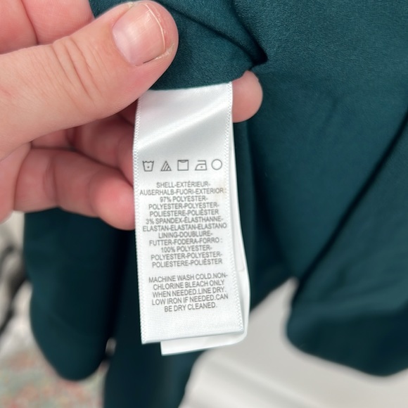 Dress The Population Dress Womens Medium Pine Green Catalina Cocktail Fit Flare - Picture 7 of 12